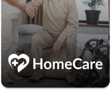 HomeCare — צוות קייר פלוס מלווה מטופל בביתו